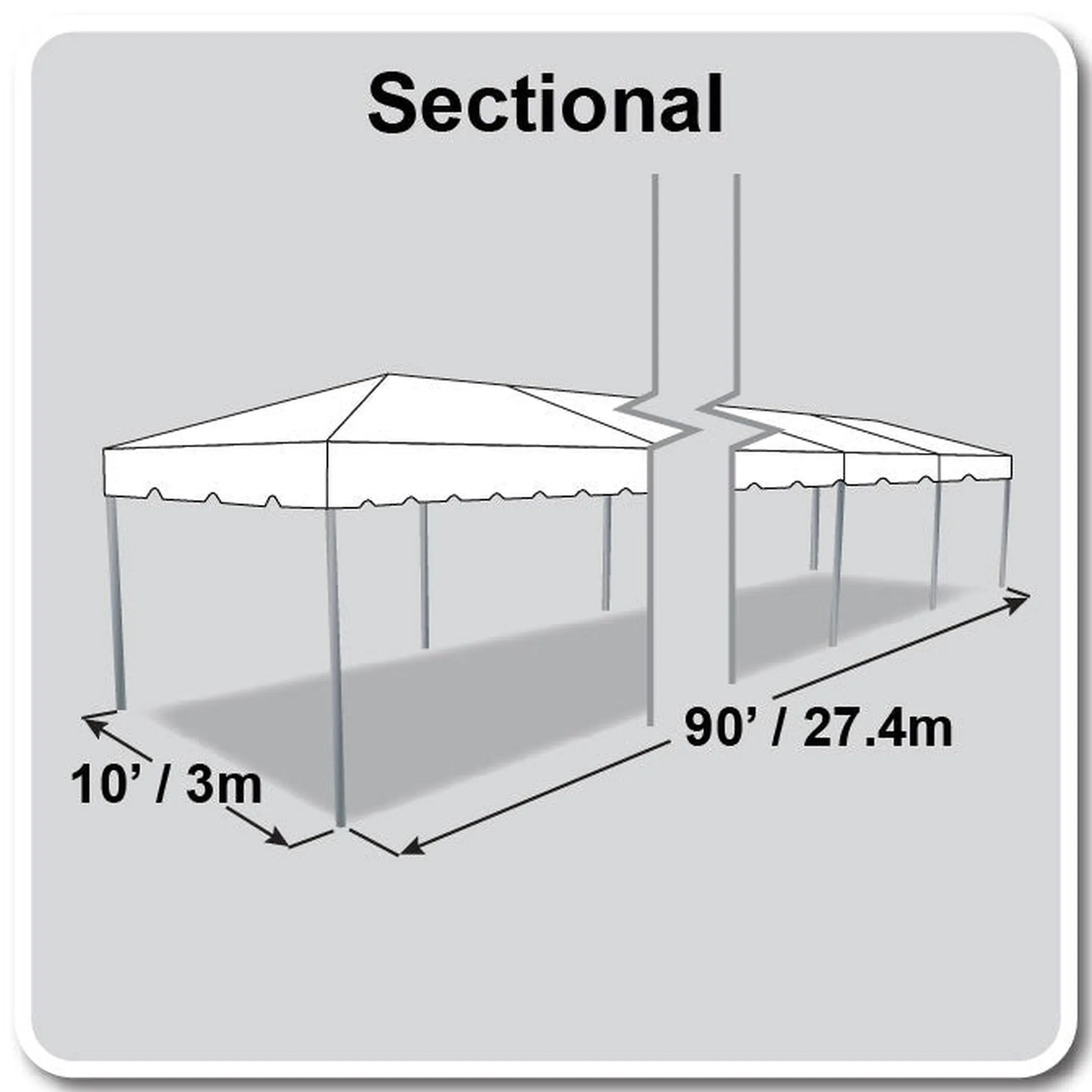 10x90 Classic Series Frame Tent