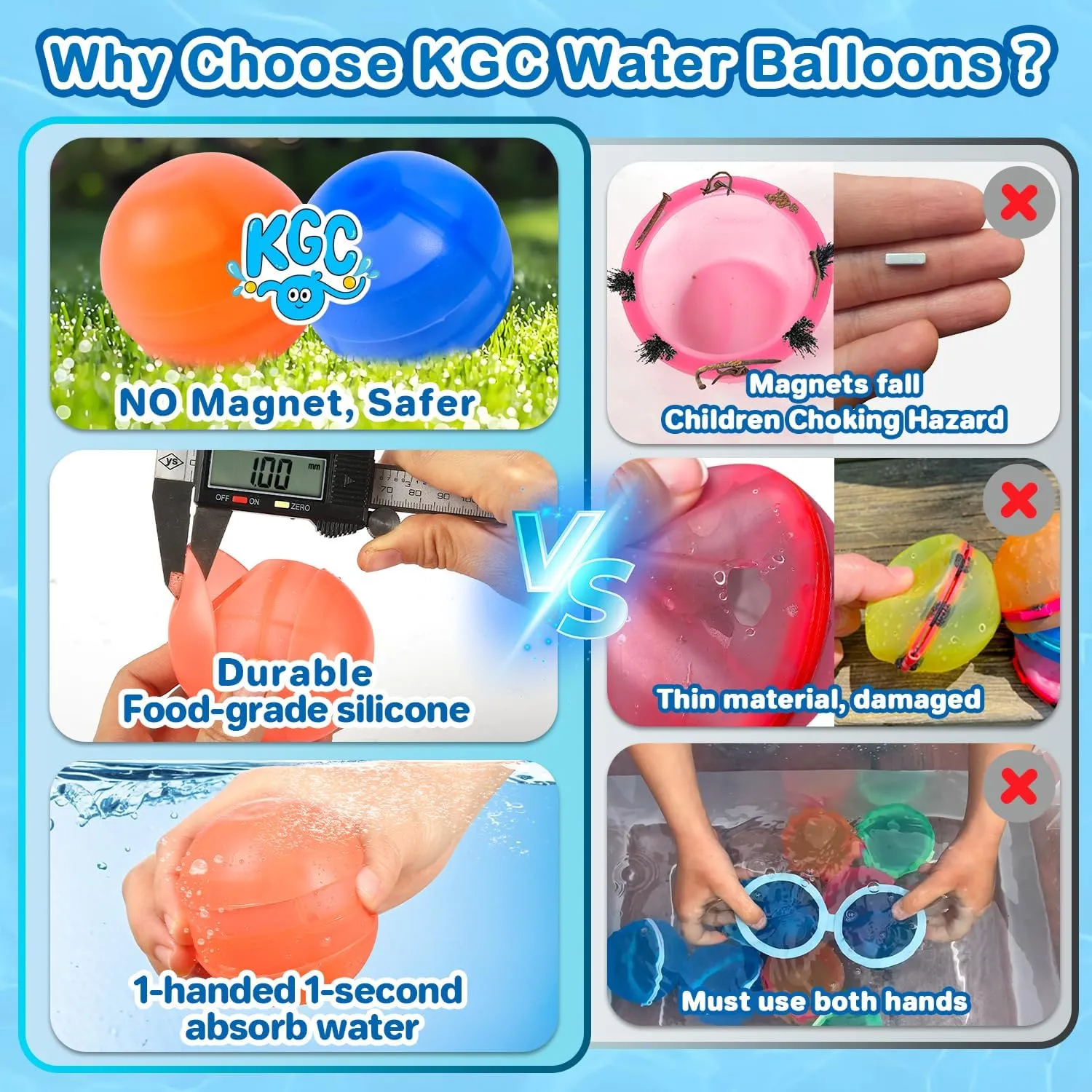 12 PCS Reusable Water Balloons, Self Sealing Silicone Water Bomb with Mesh Bag, Quick Fill Water Splash Ball for Outdoor Activities, Summer Toys Swimming Pool Party Supplies Bath Toy Gift