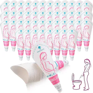 120 Pcs Disposable Female Urination Device Portable Women Urinal Funnel Waterproof Female Urinal Standing Pee Funnel for Women Travel Pee Cup Urine Pocket Toilet for Camping Hiking Travel Pregnant