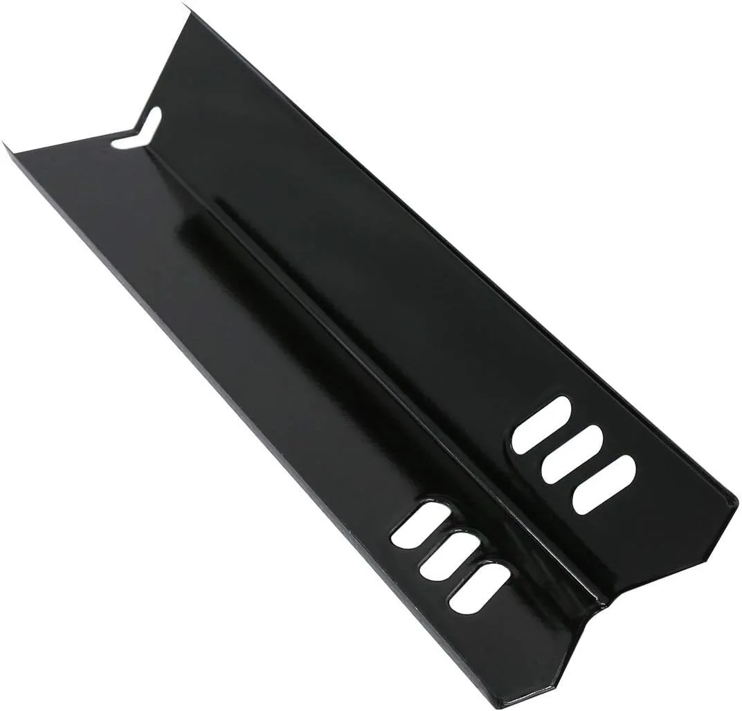 15 inch Porcelain Grill Heat Shields Replacment for Dyna-Glo DGF510SBP, DGF493BNP, Set of 4 Barbeque Grill Heat Plates for Backyard Grill Replacement Parts BY15-101-001-02, BY13-101-001-13, GBC1460W
