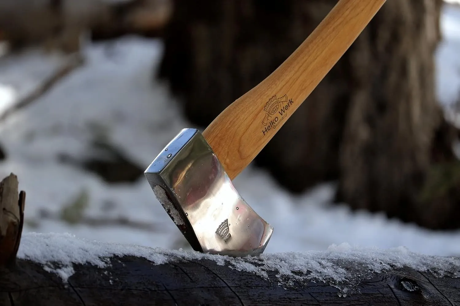 1844 Helko Werk Germany Classic Forester - 3.5 lb Felling Axe - Made in Germany Multi-Purpose Cutting and Felling Axe for Felling Trees, Splitting Wood - Head 3.5 lbs, Handle 31 in.(Forester) #10495