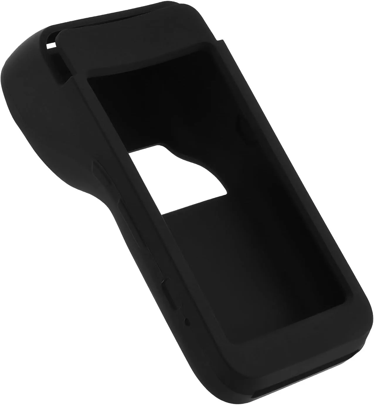 1x Silicone Case Waterproof and Dirt Resistant Silicone Protective Cover Compatible with Pax A920 PRO Device with Barcode (Black)