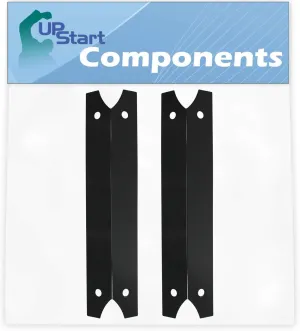 2-Pack BBQ Grill Heat Shield Plate Tent Replacement Parts for Charmglow 810-7400-F - Compatible Barbeque Porcelain Steel Flame Tamer, Flavorizer Bar, Vaporizer Bar, Burner Cover 17 3/4"