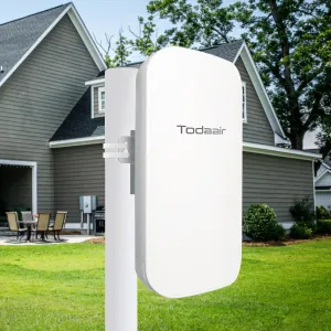 2025 Outdoor WiFi Extender，WiFi Booster | AI Watchdog | Repeater&AP Mode｜IP65 Weatherproof | Up to 1200Mbps Dual Band WiFi Repeater