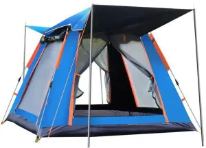 2/3/4 Person Pop Up Tent with Carry Bag, Waterproof Windproof Family Camping Tent with 2 Door & 2 Mesh Window,Setup in 60 Seconds,Instant Tent for Hiking & Travel,Upgraded Ventilation