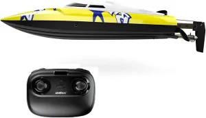 2.4G Water High-Speed Wireless Electric Remote Control Vessels/Water-Cooled Boat Capsized One-Key Reset Double-Layer Waterproof Speedboat/Water Sensor Protection Racing Ship