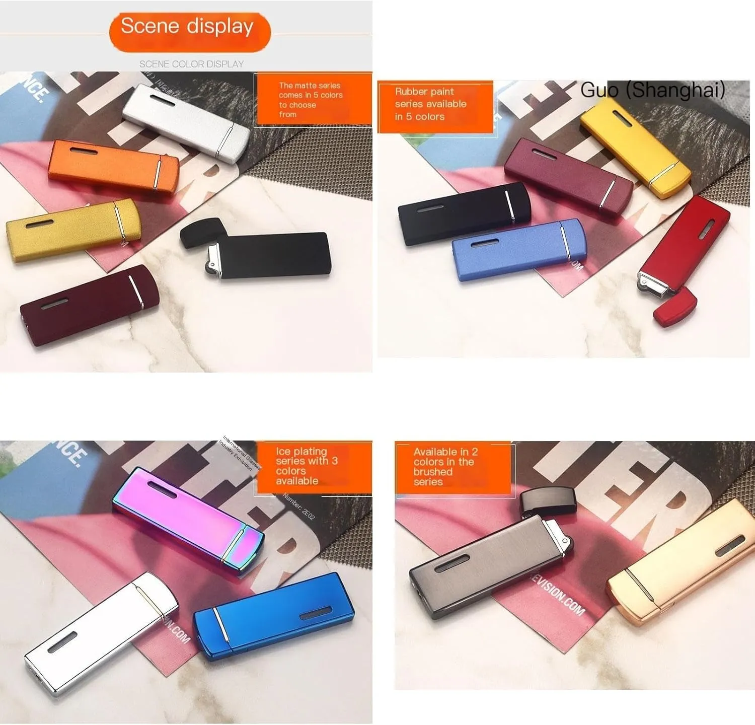 3 Pack Mini Lighter, with Visible Window,Refillable and Adjustable Pocket Lighter,Wheel Flint Ignition Portable Slim Lighter (Without Gas) (Color : Silver Gold Blue)