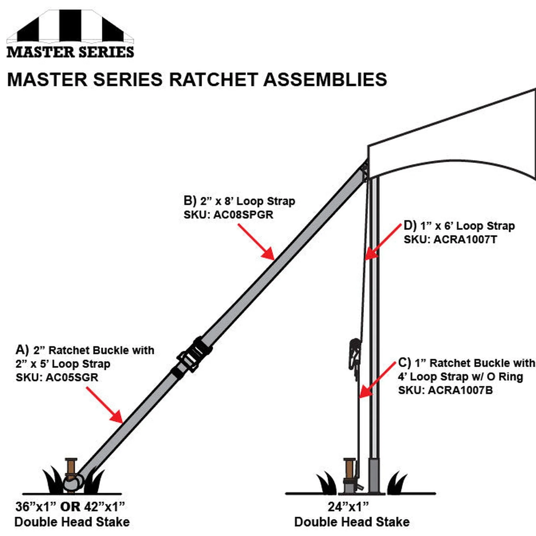 30x195 Master Series Frame Tent