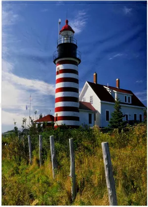 3dRose 22x30 Bath Hand Pool Towel - Maine, Lubec. West Quoddy Head Lighthouse - US20 BJA0007 - Jaynes Gallery Lighthouses