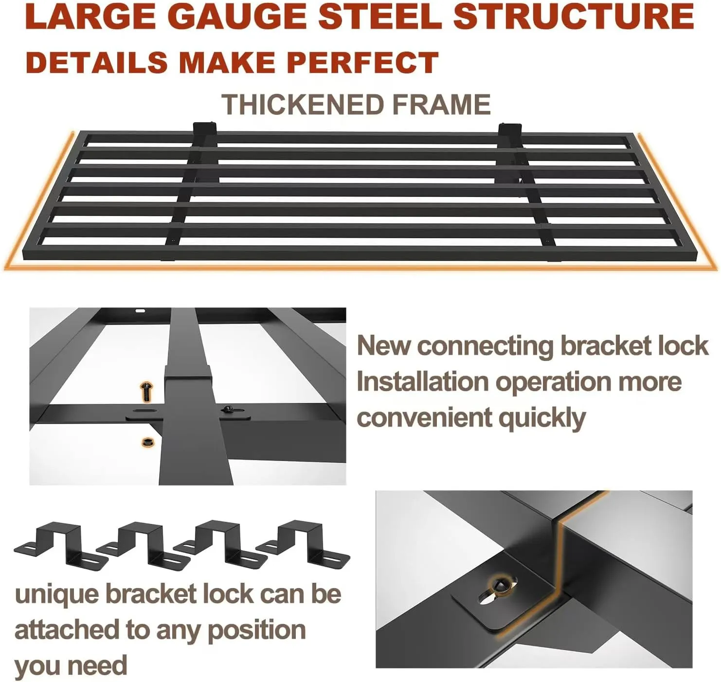 4 Pack Garage Wall Mounted Shelf System, 3.87'×1.64' Heavy Duty Steel storage Shelving with 12 Hooks, 4 shelves with stands 1200lbs, Black