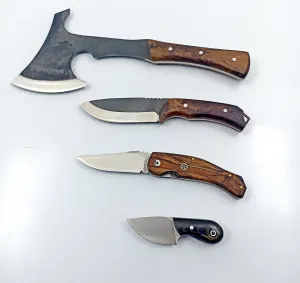 4-piece Axe and Knife Camping Set