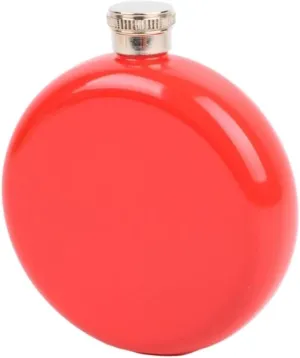 5Oz Outdoor Travel Small Flasks Portable Flasks for Liquor for Men Women Stainless Steel Flasks with Funnel Wedding Party(Red)
