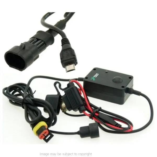 6inch GPS SatNav Motorcycle Straight MICRO USB Powered 19mm Yoke Mount (sku 14163)