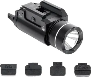 700 Lumens Pistol Light, with Strobe Constant Momentary 3 Modes, Compact Rail Mounted Light Tactical Flashlight for 20mm Picatinny Rail, MIL-STD-1913, GL Rails