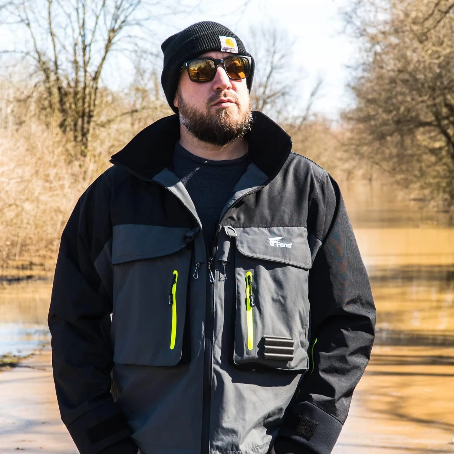 8 Fans Fishing Wading Jackets Breathable Waterproof Fishing Rain Jackets for Men&Women