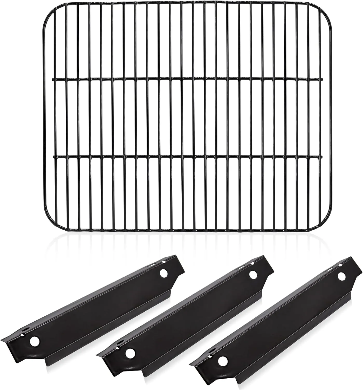 Adviace Replacement Parts for Dyna-Glo DGC310CNP DGC310CNP-D DGC310BNP-D DGC310RNP-D, 70-01-673 Heat Tents and Grill Grates for Dyna-Glo DGC310CNP-D 3-Burner Open Cart Propane Gas Grill