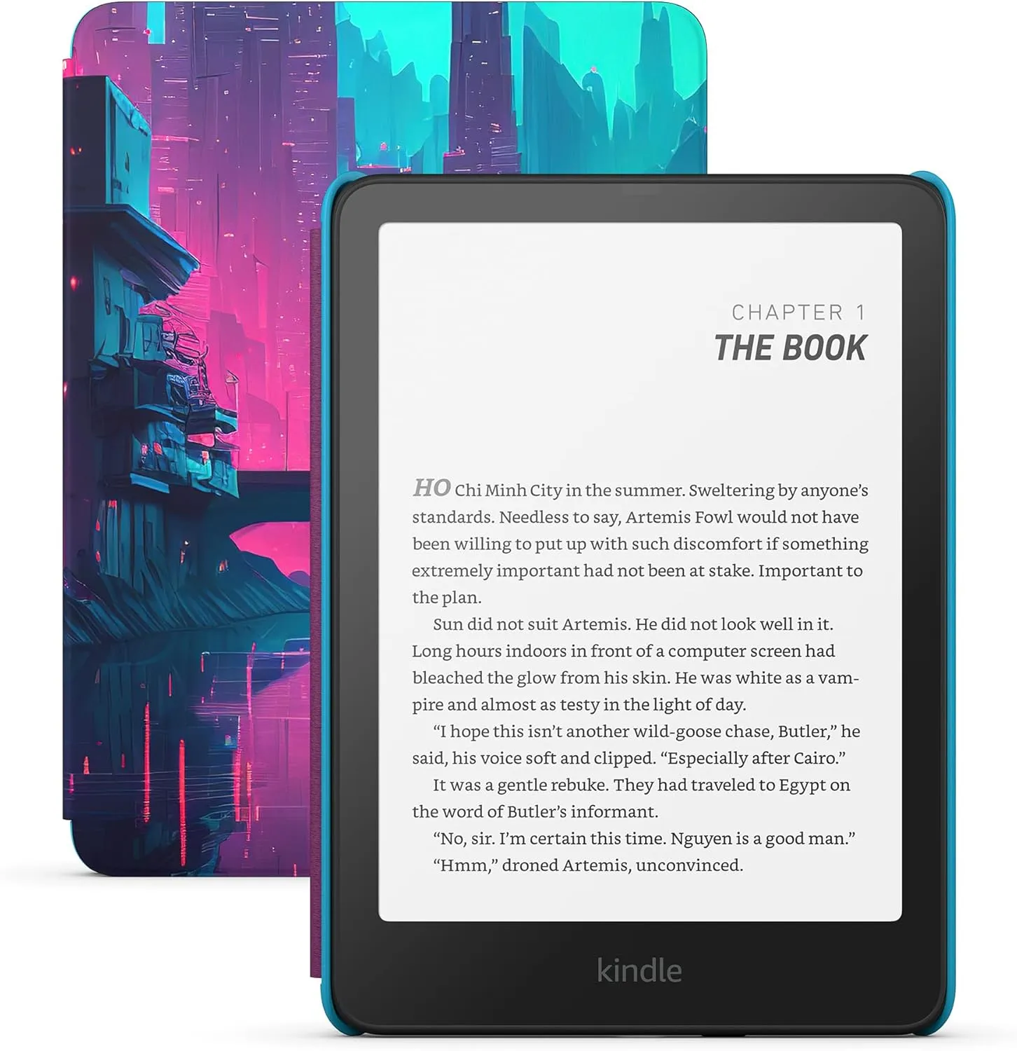 All-new Amazon Kindle Paperwhite Kids (16 GB) – larger 7" glare-free display – Kids read an average of 1  hour per day with Kindle – Cyber City
