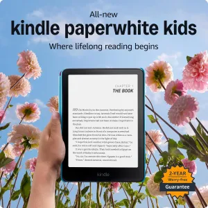 All-new Amazon Kindle Paperwhite Kids (16 GB) – larger 7" glare-free display – Kids read an average of 1  hour per day with Kindle – Cyber City