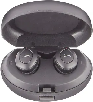Altec Lansing True Evo  Truly Wireless Earphones, 4 Hours of Battery Life, Receive Up to 4 Charges on The Go, Access Siri or Google Voice Assistant via Bluetooth Through Your Smartphone, MZX659-BLK