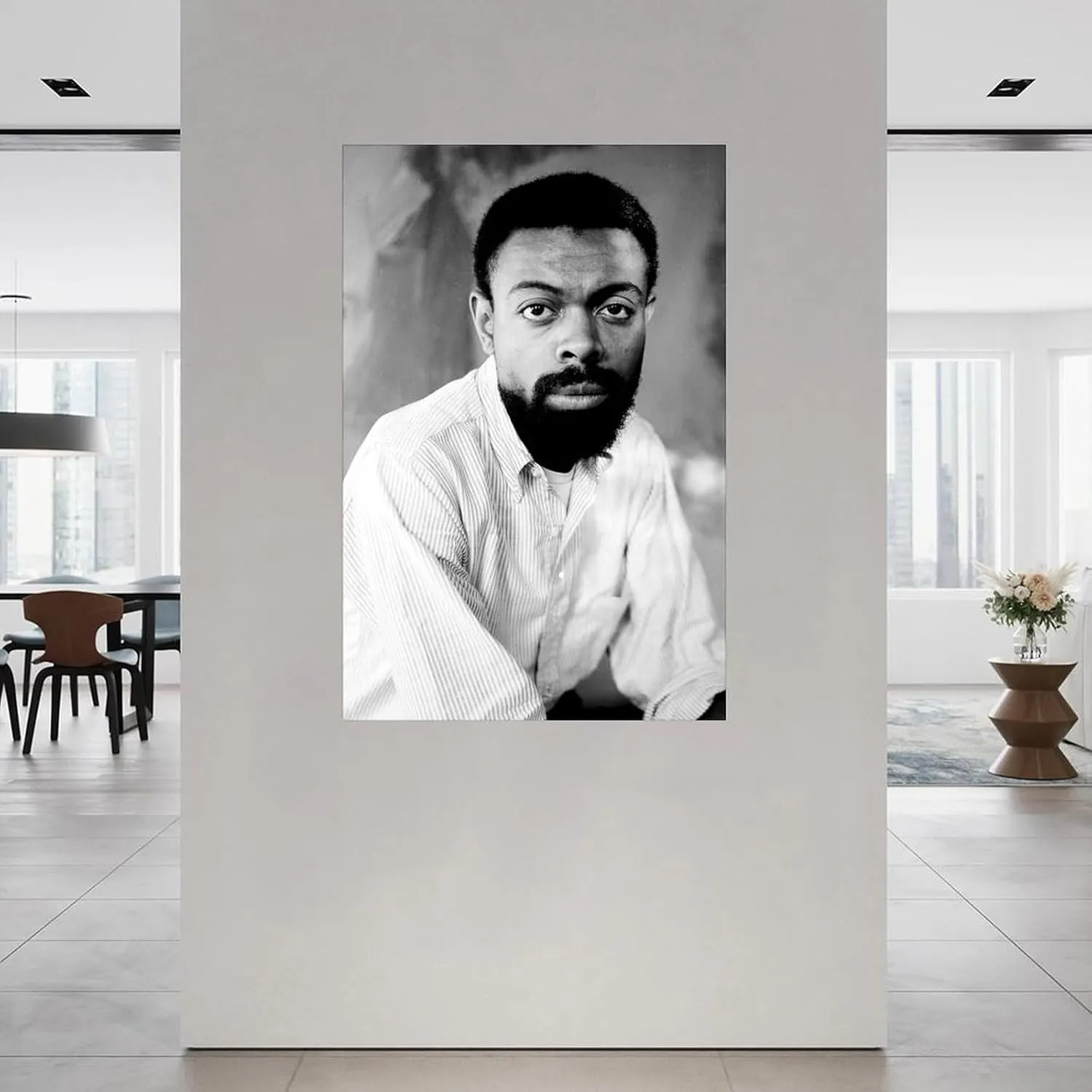 American Poet Amiri1 Baraka Portrait Poster (2) Canvas Painting Wall Art Poster for Bedroom Living Room Decor 16x24inch(40x60cm) Unframe-style
