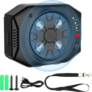 Anti Barking Device for Dogs, Dog Bark Deterrent Devices with 3 Modes, Ultrasonic Dog Bark Control Devices 50Ft Range Outdoor & Indoor, Waterproof Dogs Barking Silencer Safe for Human & Dogs (Black)