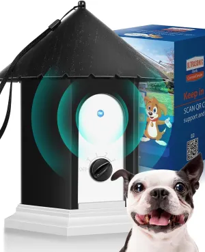 Anti Barking Device, Ultrasonic Dog Barking Deterrent Devices Up to 50 Ft Range, Rechargeable Dog Barking Control Device Bark Box with 3 Modes, Dog Barking Silencer Safe for Dogs & People