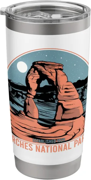 Arches National Park Delicate Hiking Outdoor Desert Souvenir Stainless Steel Insulated Tumbler