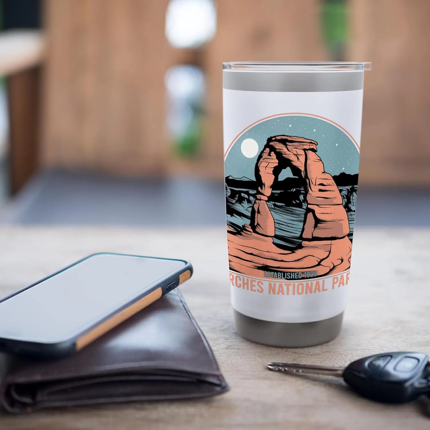 Arches National Park Delicate Hiking Outdoor Desert Souvenir Stainless Steel Insulated Tumbler