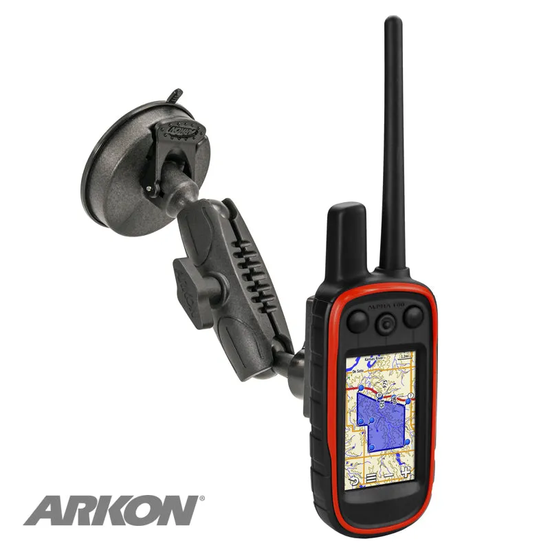 Arkon RM0806000 80mm Windshield Suction Mount for Garmin Alpha 100 and Astro 430, 320 Handheld GPS (sku 41167)