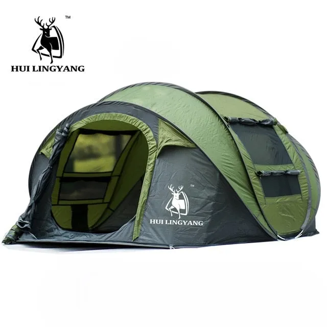 automatic hiking HUI throw family outdoor tents tent tents throwing waterproof Happy customers up tent large pop LINGYANG camping waterproof Fast international shipping