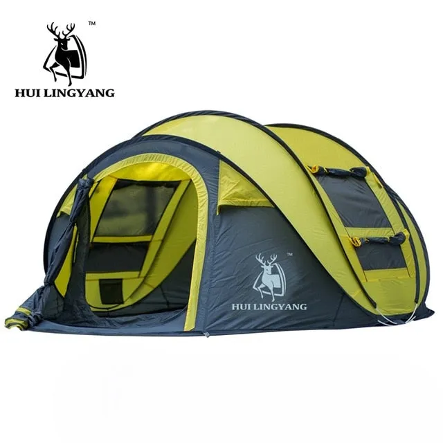 automatic hiking HUI throw family outdoor tents tent tents throwing waterproof Happy customers up tent large pop LINGYANG camping waterproof Fast international shipping