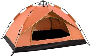 Automatic Pop Up Tent Family Camping Tent 2-3-4 Person Portable Tent Spring Type Fast Open Windproof for Camping Hiking Mountaineering