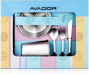 AVADOR® 18/8 Stainless Steel Products for Dining | Camping | Outdoor BPA Free Dishwasher Safe (Set of 6 Full Set)