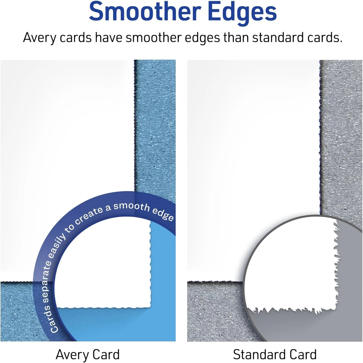 Avery Printable Arched Place Cards with Sure Feed Technology, 2-1/16" x 3-3/4", White, 100 Blank Tent Cards for Laser or Inkjet Printers (35700)