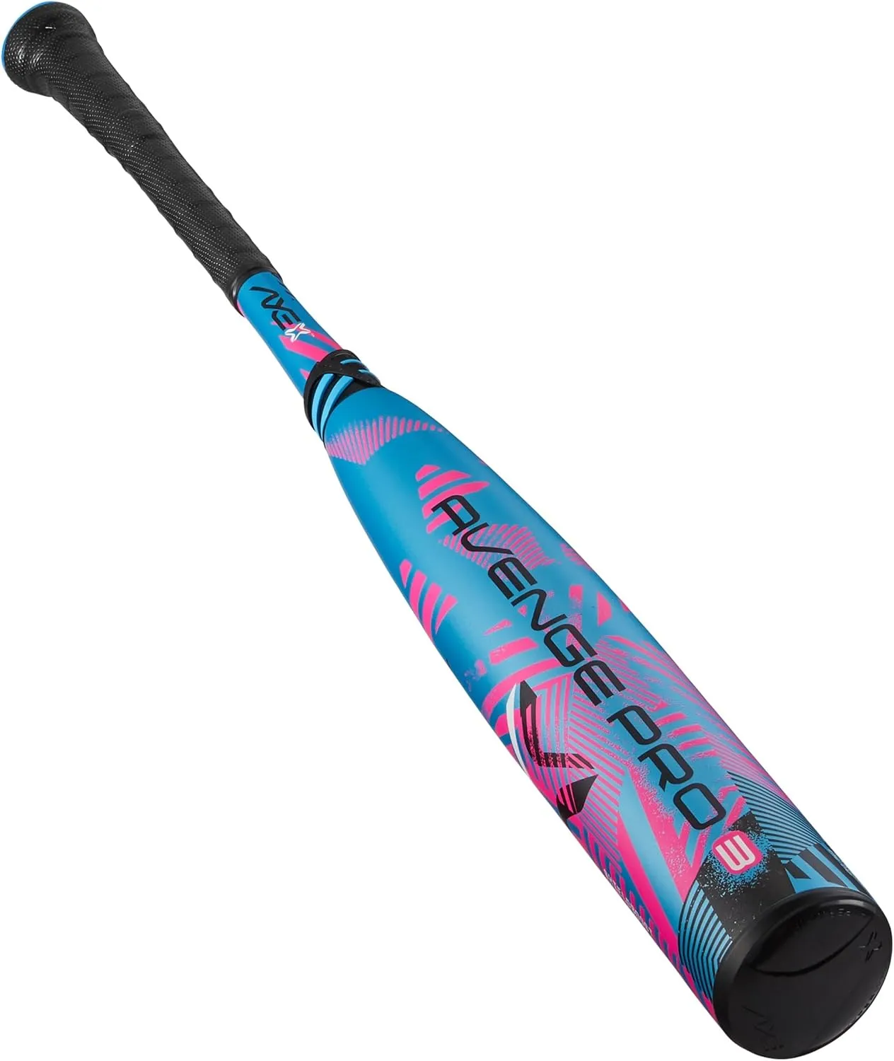 Axe | Avenge Pro 3 | USSSA Baseball Bat | Drop -10/-8/-5 | 3-Piece Composite | 2 3/4" Barrel | Blue/Pink (Pro Flared Handle, -10, Carbon Fiber, 1, 31", Avenge Pro 3 USSSA)