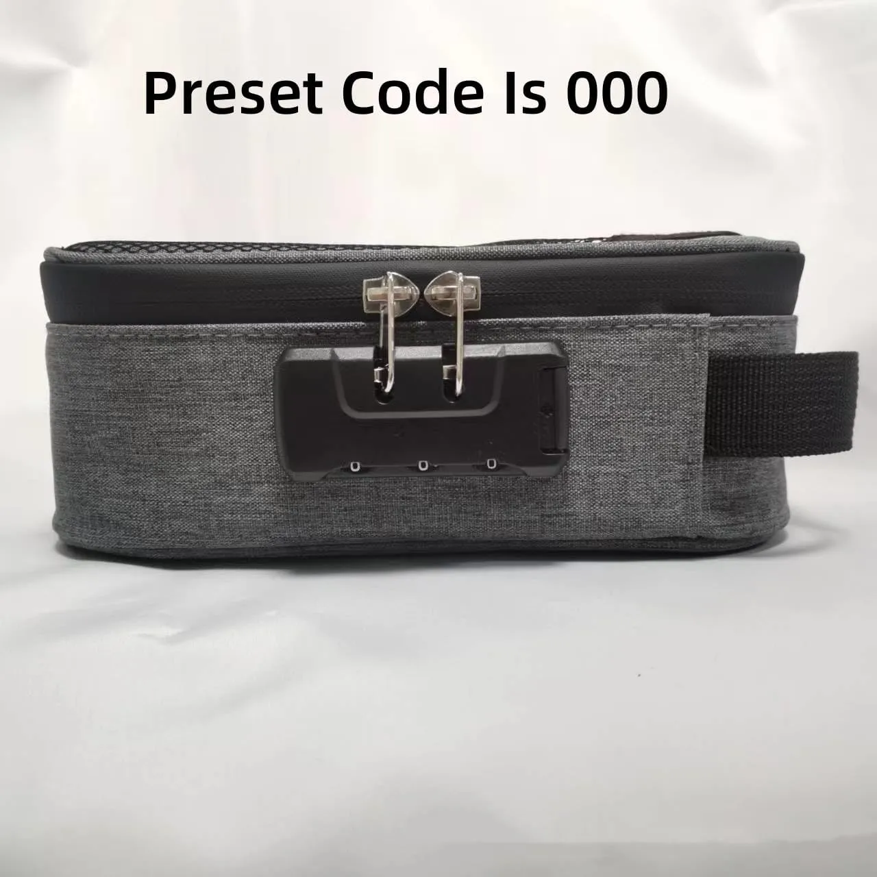 AYNEFY Smell Proof Bag,Odor Proof Pouch Organizer Activated Carbon Adsorption Effect Smell Proof Container with Lock Travel Storage Bag (Grey)