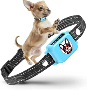 Bark Collar for Small Dogs 5-15 lbs with Magnetic Charging – No Shock, 3 Beep & Vibration Modes, 5 Sensitivity Levels – Humane Stop Anti-Barking Device – Dog Training Bark Collar (Blue)