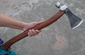 Battle Hammer Black Custom Hand Made HIGH Carbon Steel Tomahawk Viking Axe with Leather Sheath BEBEARD Axe Camping Axe Wood Cutting Axe