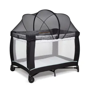 Beberoad Love Pack N Play Tent Cover Mosquito Net with 2-Way Zipper for Travel Crib/Playpen (Black)