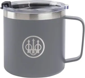 Beretta Durable Versatile Camping Outdoor Stainless Steel Double Insulated 16 Oz Coffee Mug Logo & C-Shaped Handle