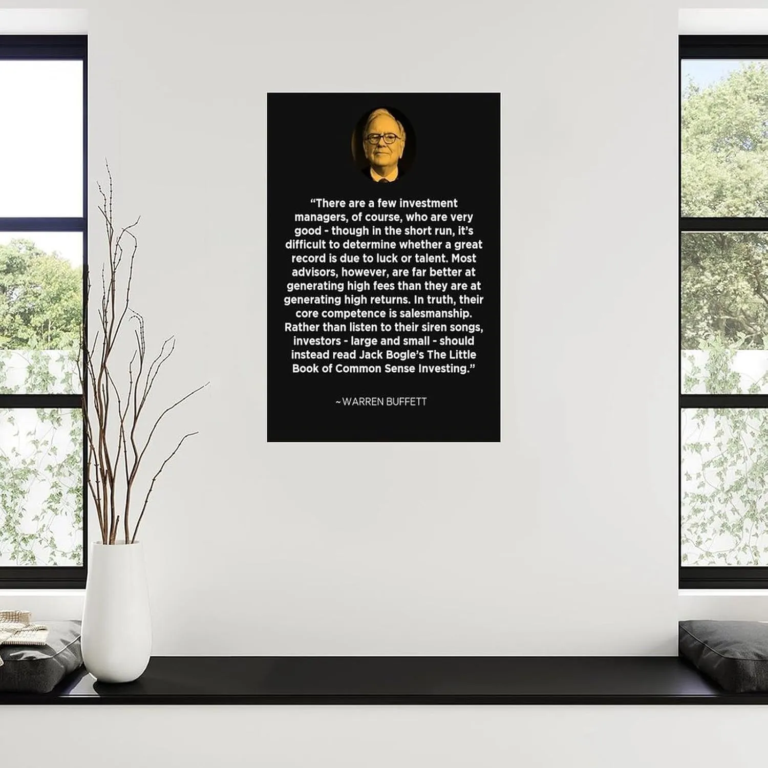 Berkshire Hathaway Chairman Warren Buffett Quotes Poster (3) Canvas Painting Wall Art Poster for Bedroom Living Room Decor 16x24inch(40x60cm) Unframe-style