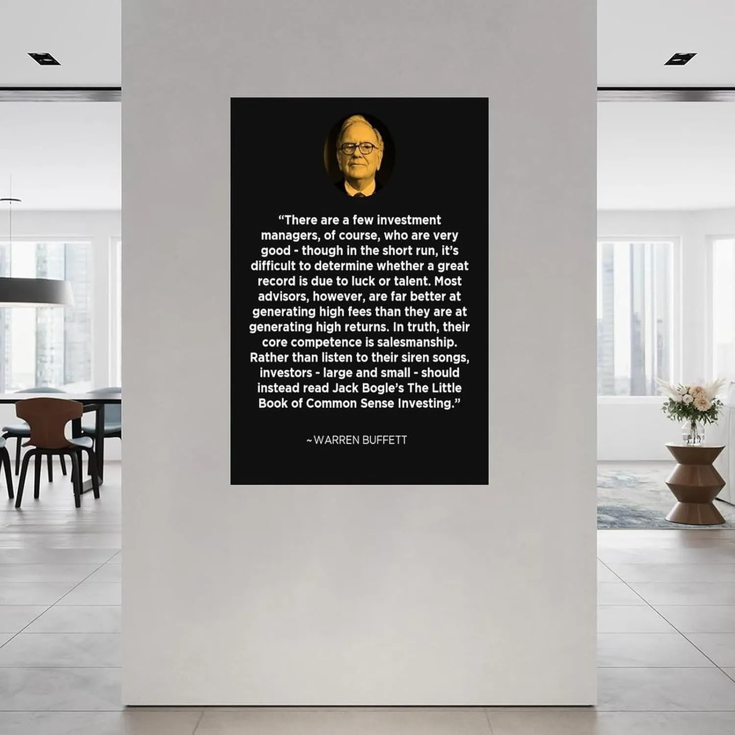 Berkshire Hathaway Chairman Warren Buffett Quotes Poster (3) Canvas Painting Wall Art Poster for Bedroom Living Room Decor 16x24inch(40x60cm) Unframe-style
