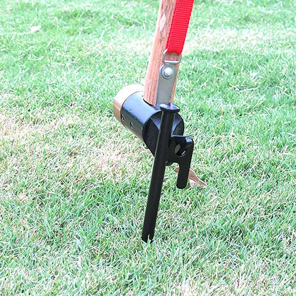 BESPORTBLE 3Pcs Tent Stakes, 8inch Heavy Duty Steel Tent Pegs for Camping, Hiking - Ground Stakes Ground Anchors Pegs