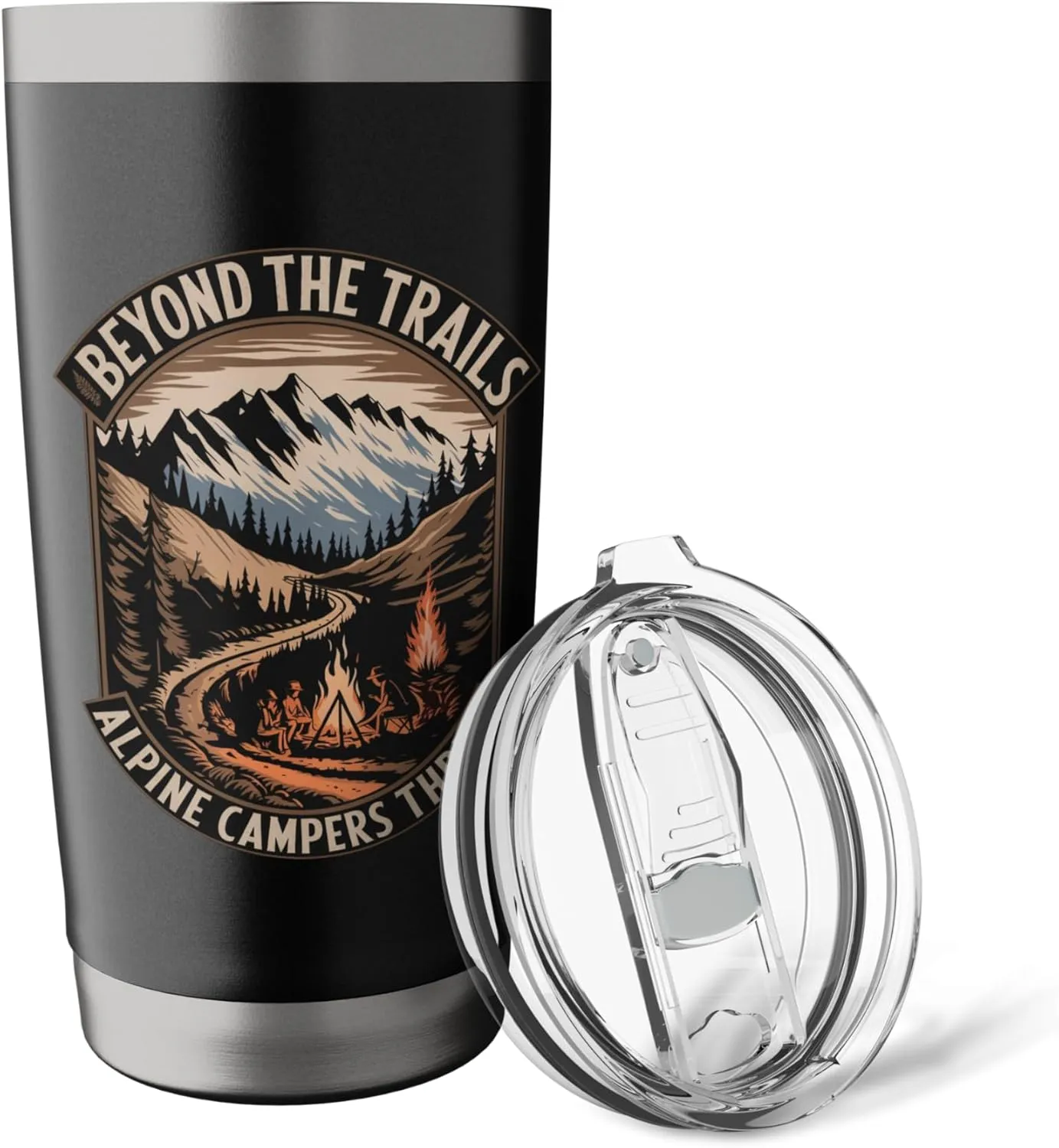 Beyond the Trails Alpine Campers Thrive Alpine Camping Stainless Steel Insulated Tumbler
