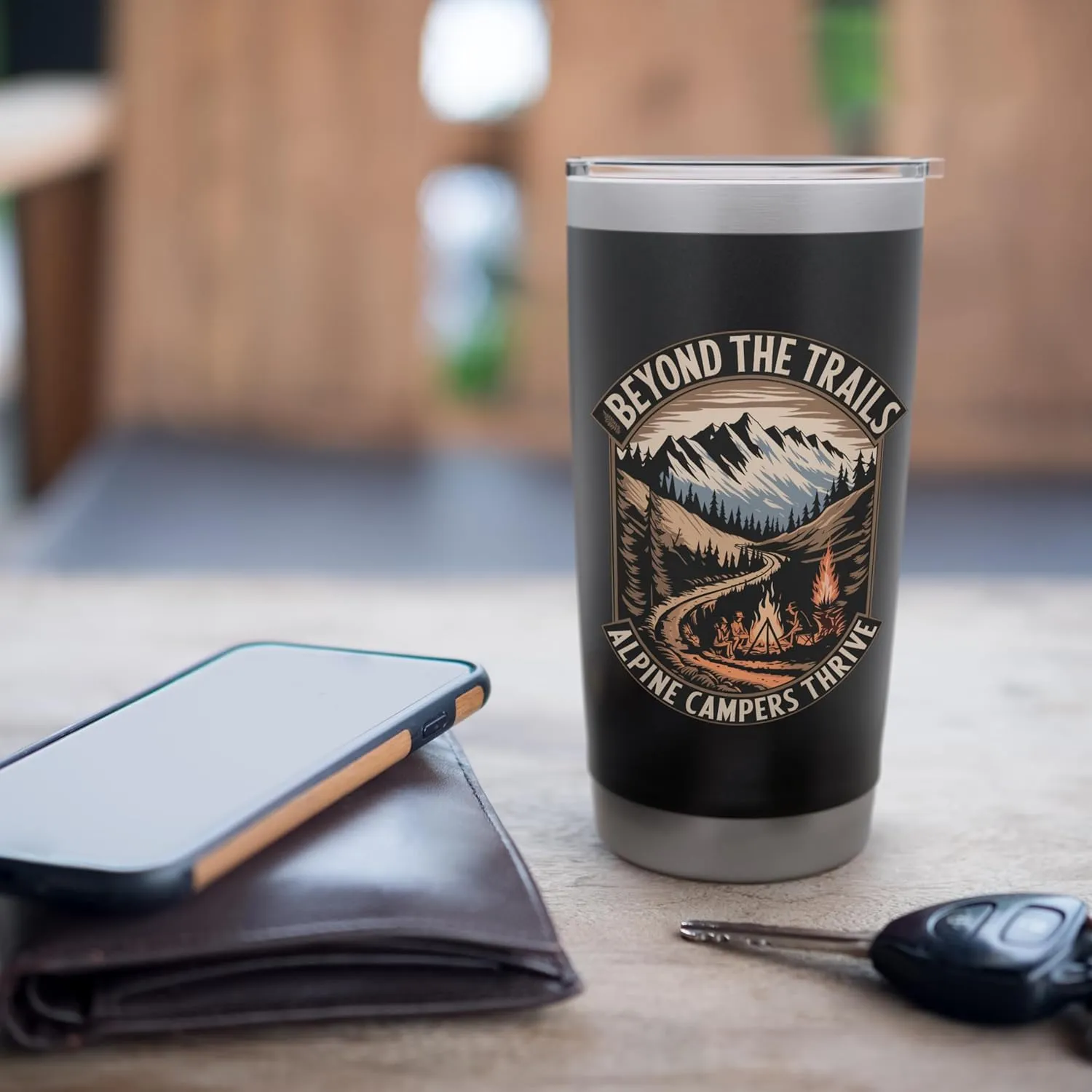 Beyond the Trails Alpine Campers Thrive Alpine Camping Stainless Steel Insulated Tumbler