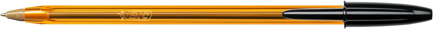 Bic Cristal Original, Ballpoint Pens, Every-Day Biro Pens with Fine Point (0.8 mm), Ideal for School and Office, Black, Pack of 50