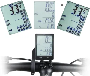 Bike Computer with Mount, Waterproof Bicycle Odometer Wired MPH KM/H Speedometer with LCD Display Screen Automatic Backlight Wake-Up for Cycling Speed Tracker Accessories