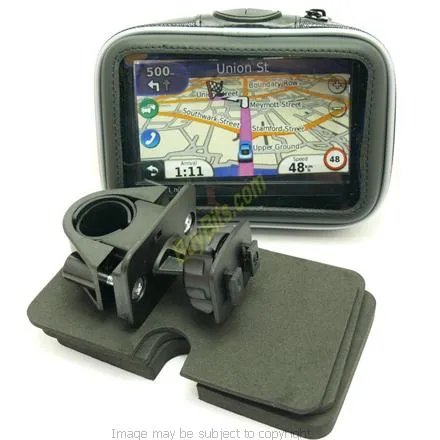 Bike Mount & Waterproof Protective Case for Motorcycle, Motorbike or Bicycle Handlebars fits Garmin Nuvi 775T (SKU 9515)