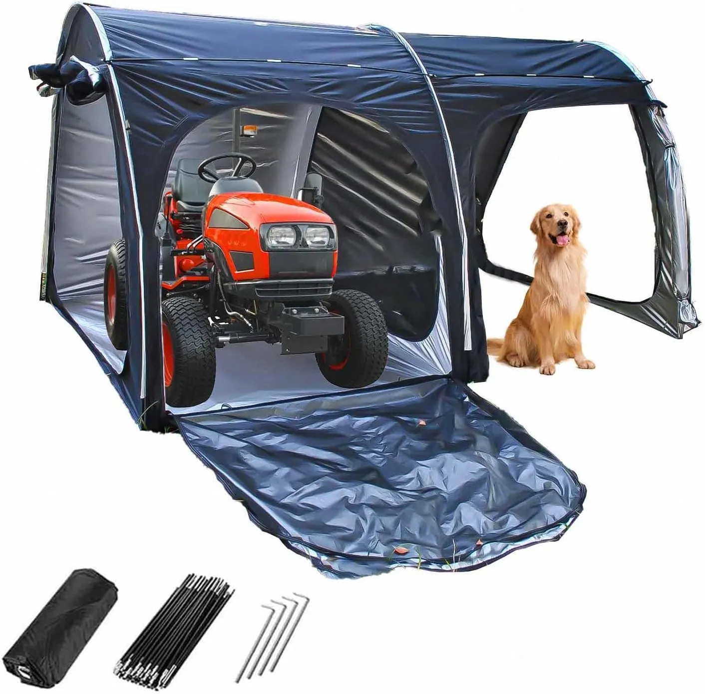 Bike Storage Tent with Ventilation Mesh Bike Storage Tent Protect Against Wind, Rain, Snow, Dust Waterproof Shed Bike Shed