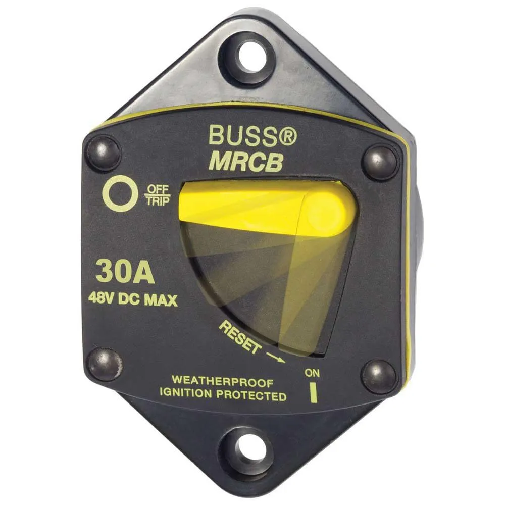 Blue Sea Systems 7036 187 Series Thermal Circuit Breaker, Panel Mount, 30A